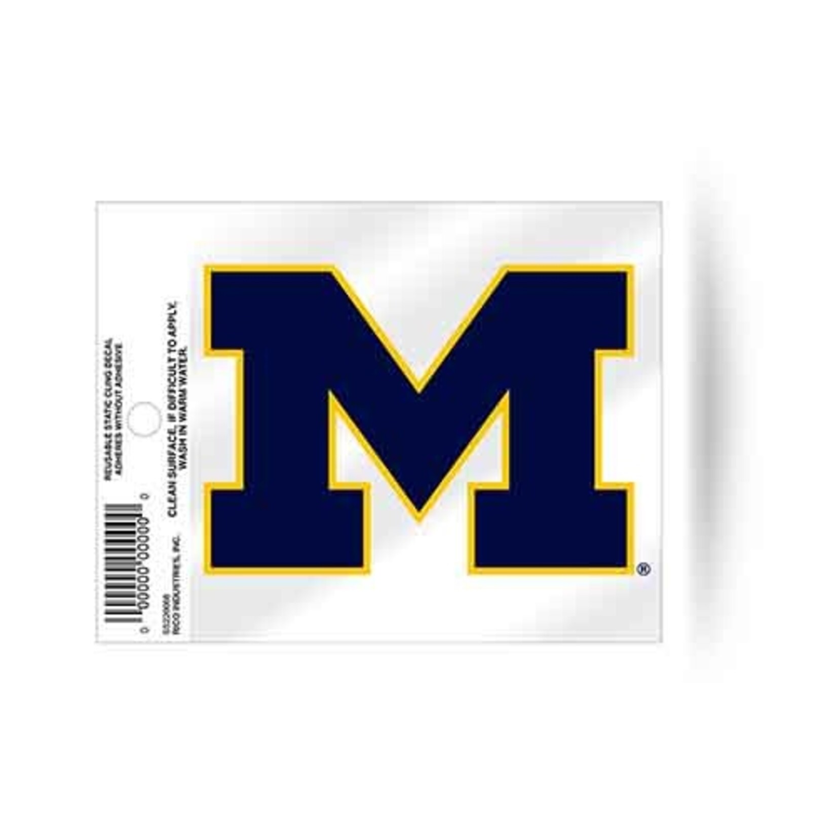 Rico Industries University of Michigan Secondary Logo Sticker - 1ct.
