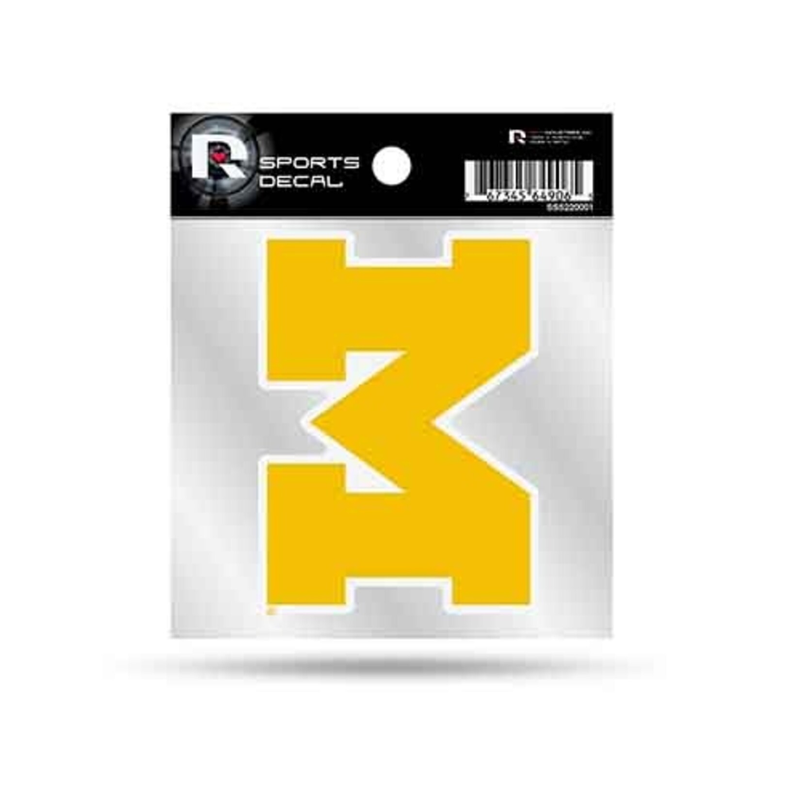 Rico Industries University of Michigan Clear Back Logo Decal - 1ct.