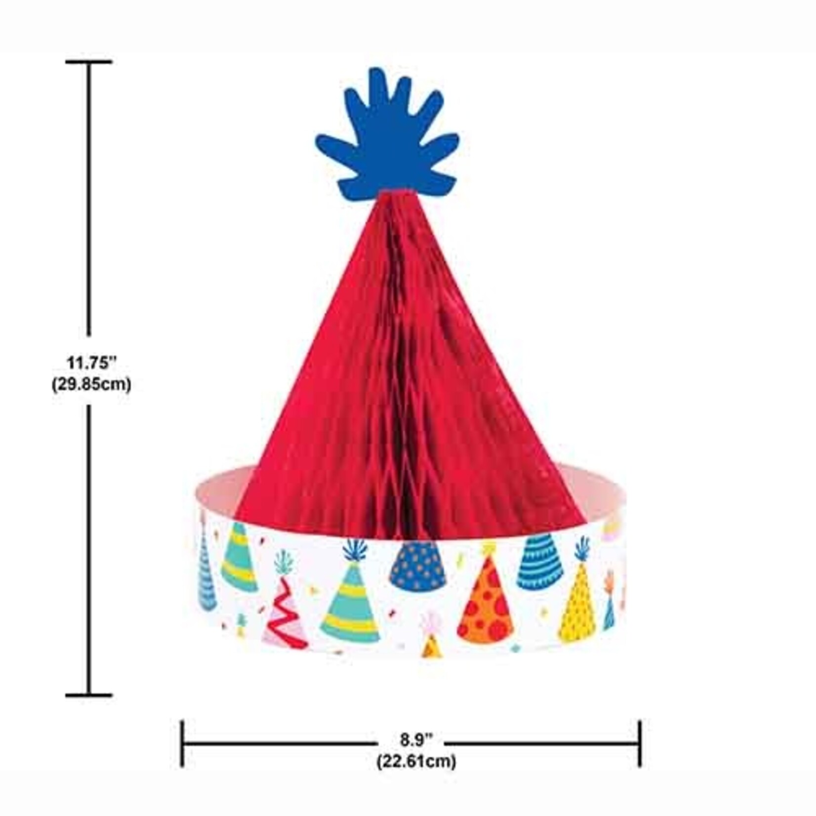 Creative Converting Hats Off Birthday Centerpiece - 1ct. (9" x 12")