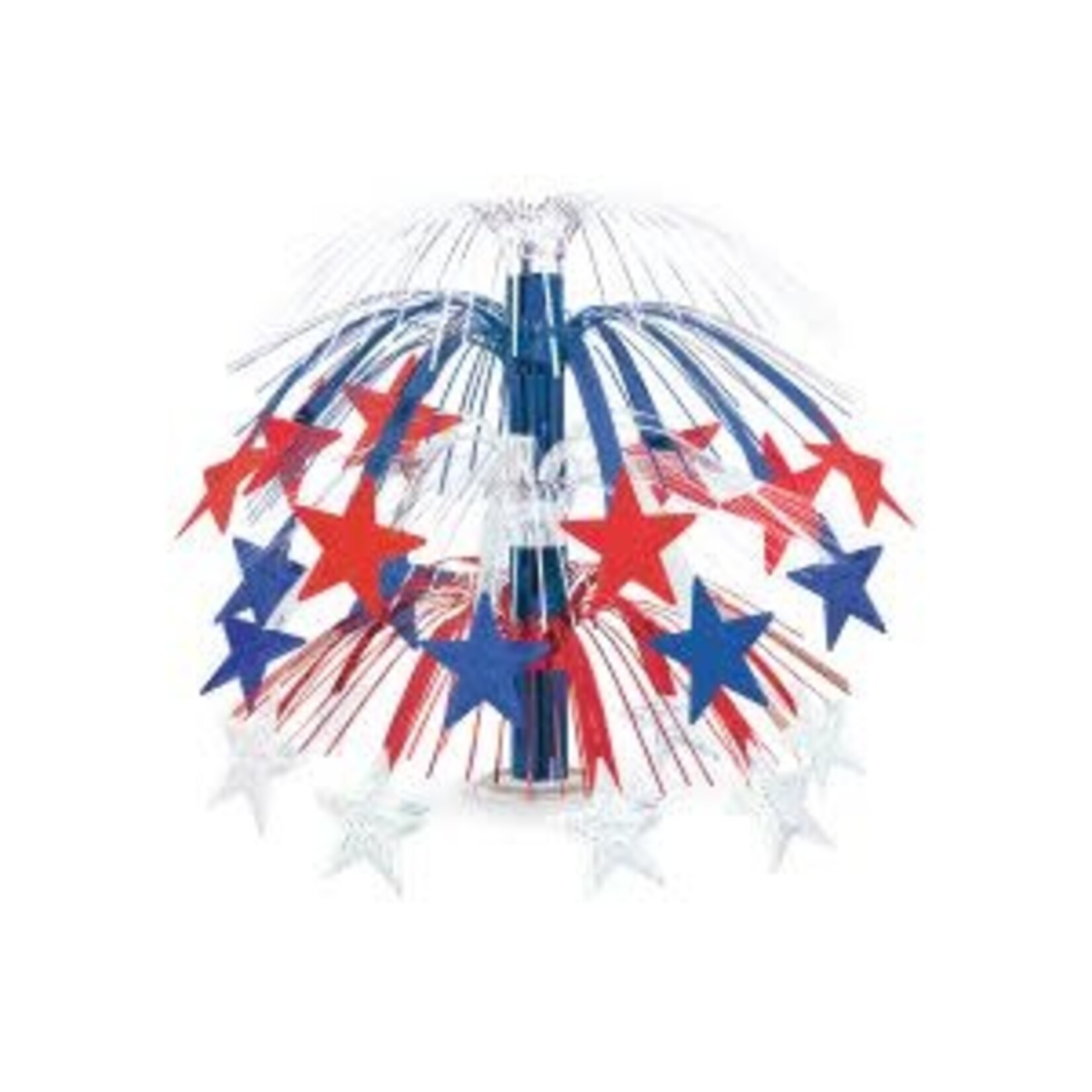 Beistle 18" Red, White & Blue Star Cascade Centerpiece - 1ct.