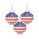 Beistle Patriotic Light-Up Flag Lanterns - 3ct.