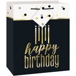 unique Metallic Happy Birthday Small Bag - 1ct.