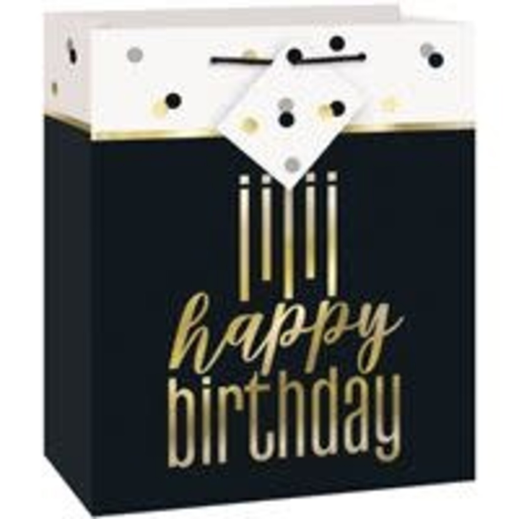 unique Metallic Happy Birthday Small Bag - 1ct.