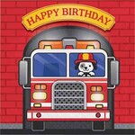 Creative Converting Flaming Fire Truck Birthday Lunch Napkins - 16ct.