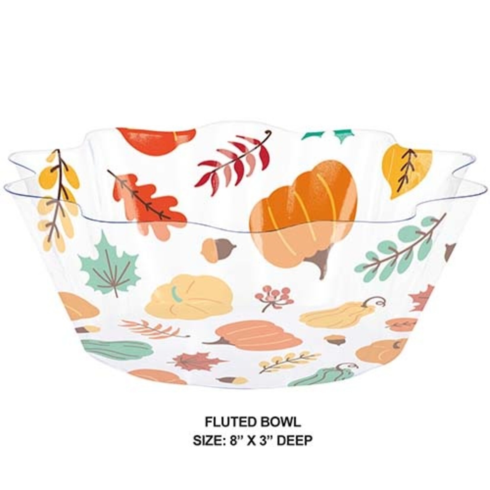 Creative Converting Fall Leaves Fluted Snack Bowl - 1ct.