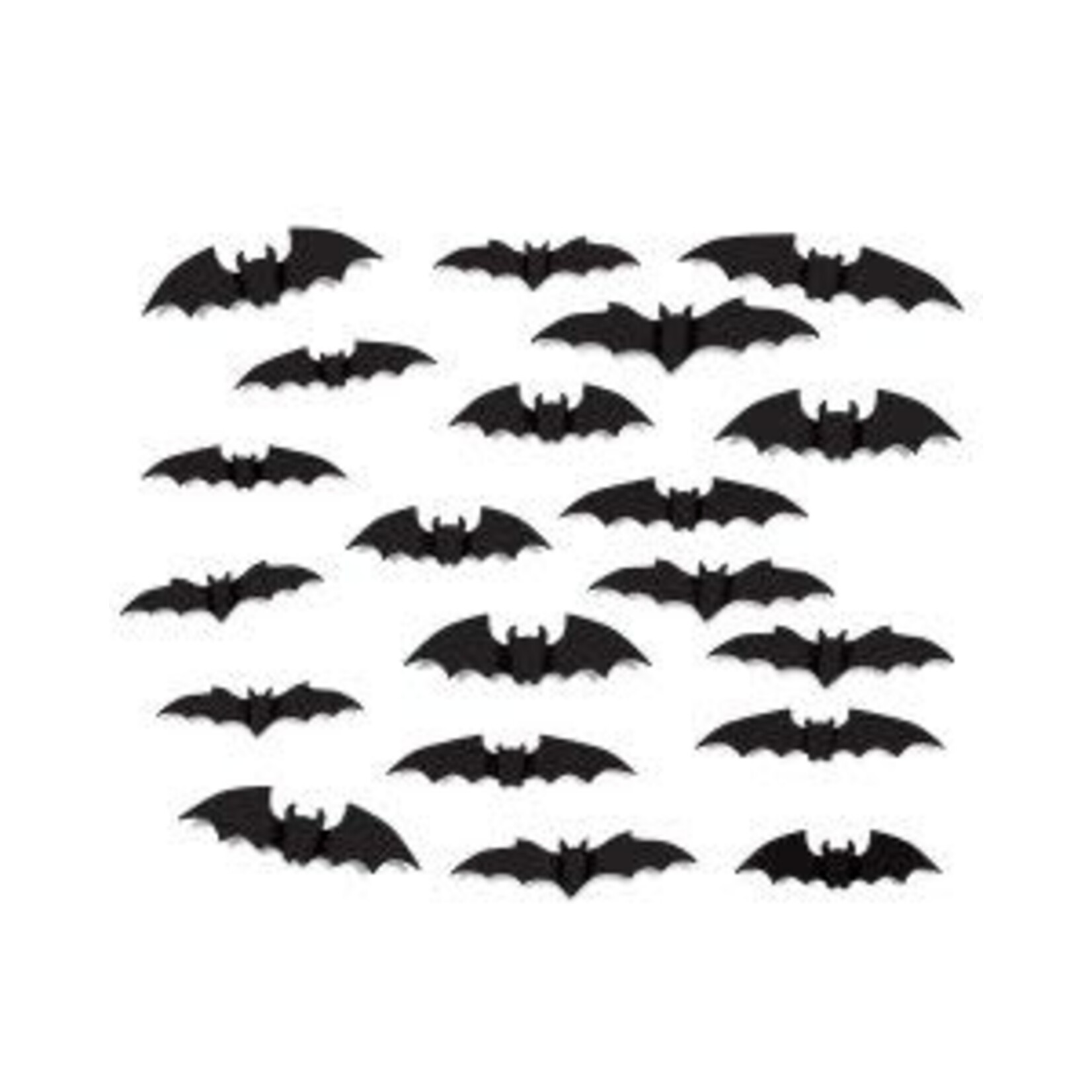 Beistle Black Bat Silhouettes - 20ct. (3 Different Sizes)