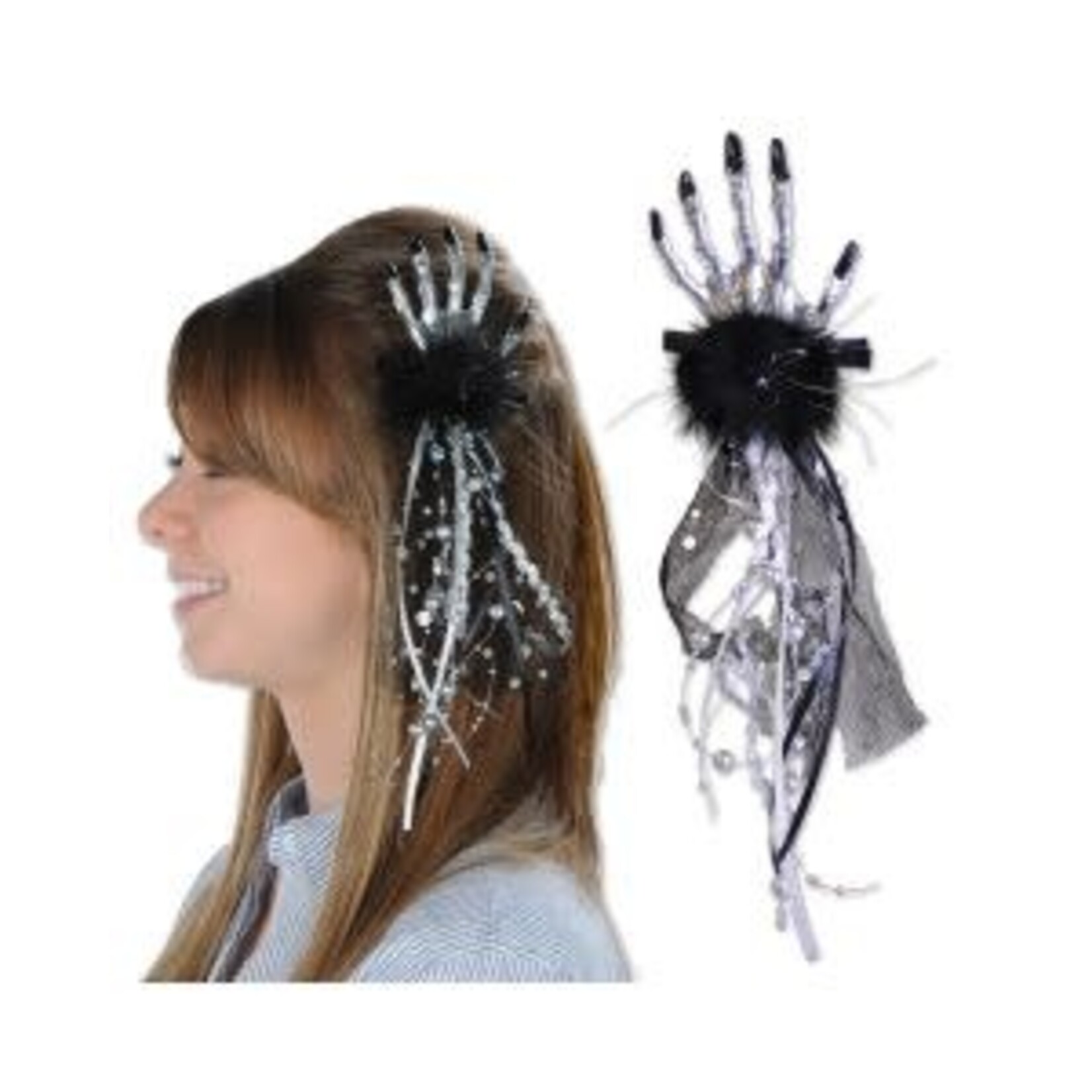 Beistle Skeleton Hand Hair Clip -1ct.
