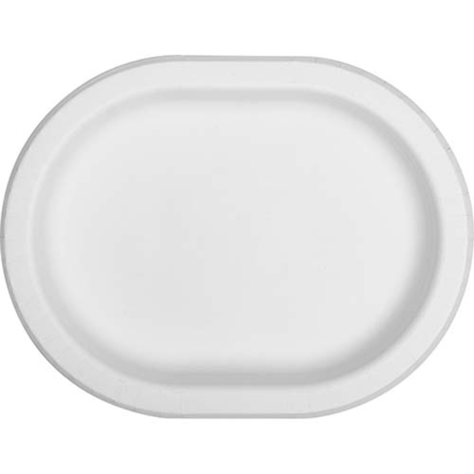 Touch of Color White Oval Paper Plates - 8ct. (10" x 12")