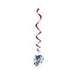 unique Sonic The Hedgehog Hanging Swirls - 3ct.