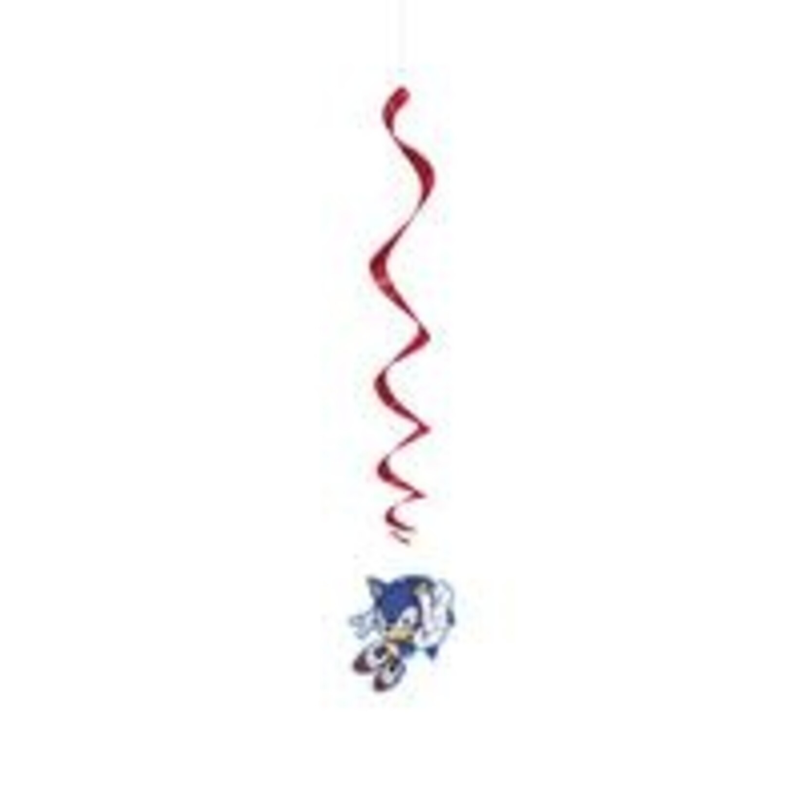 unique Sonic The Hedgehog Hanging Swirls - 3ct.