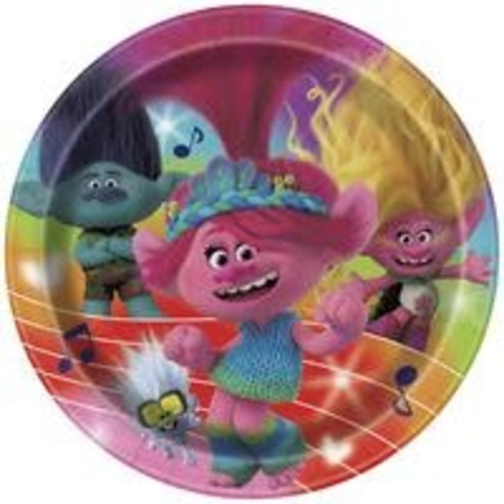 unique 7" Trolls Plates - 8ct.