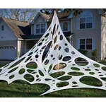 Paper  First Affiliates White Stretch Fabric Spider Webbing - (16'  x 39")