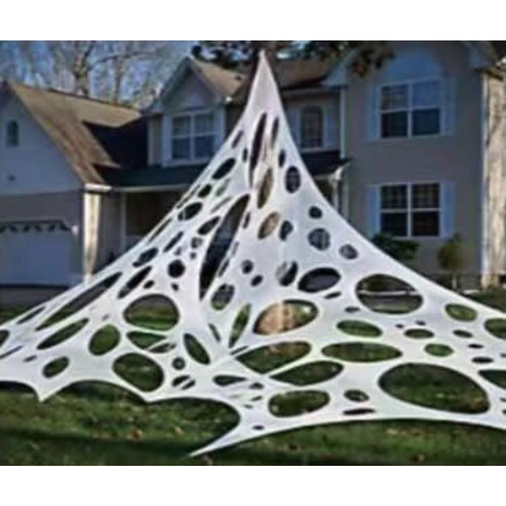 Paper  First Affiliates White Stretch Fabric Spider Webbing - (16'  x 39")