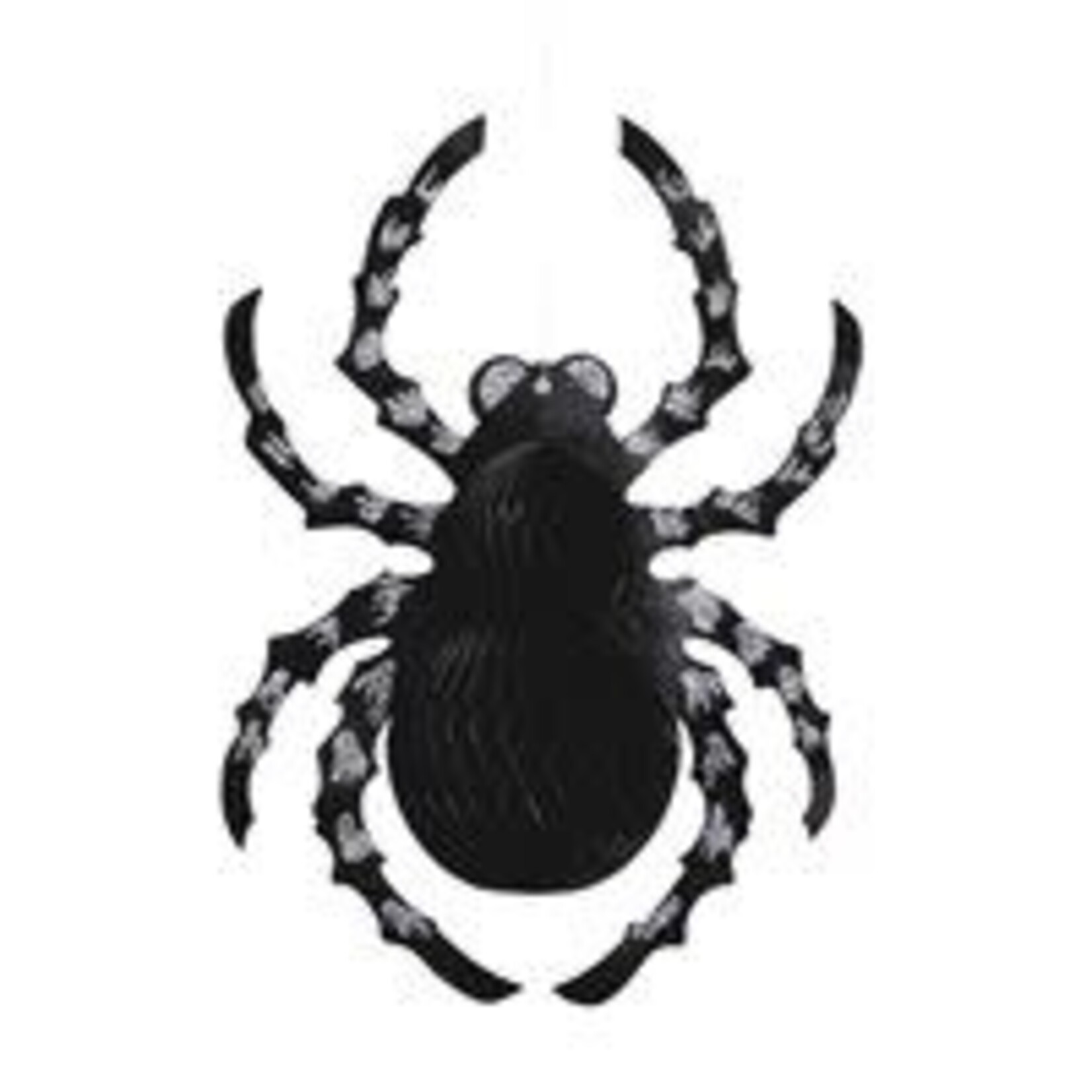 unique 14" Black Glitter Hanging Honeycomb Spider - 1ct.