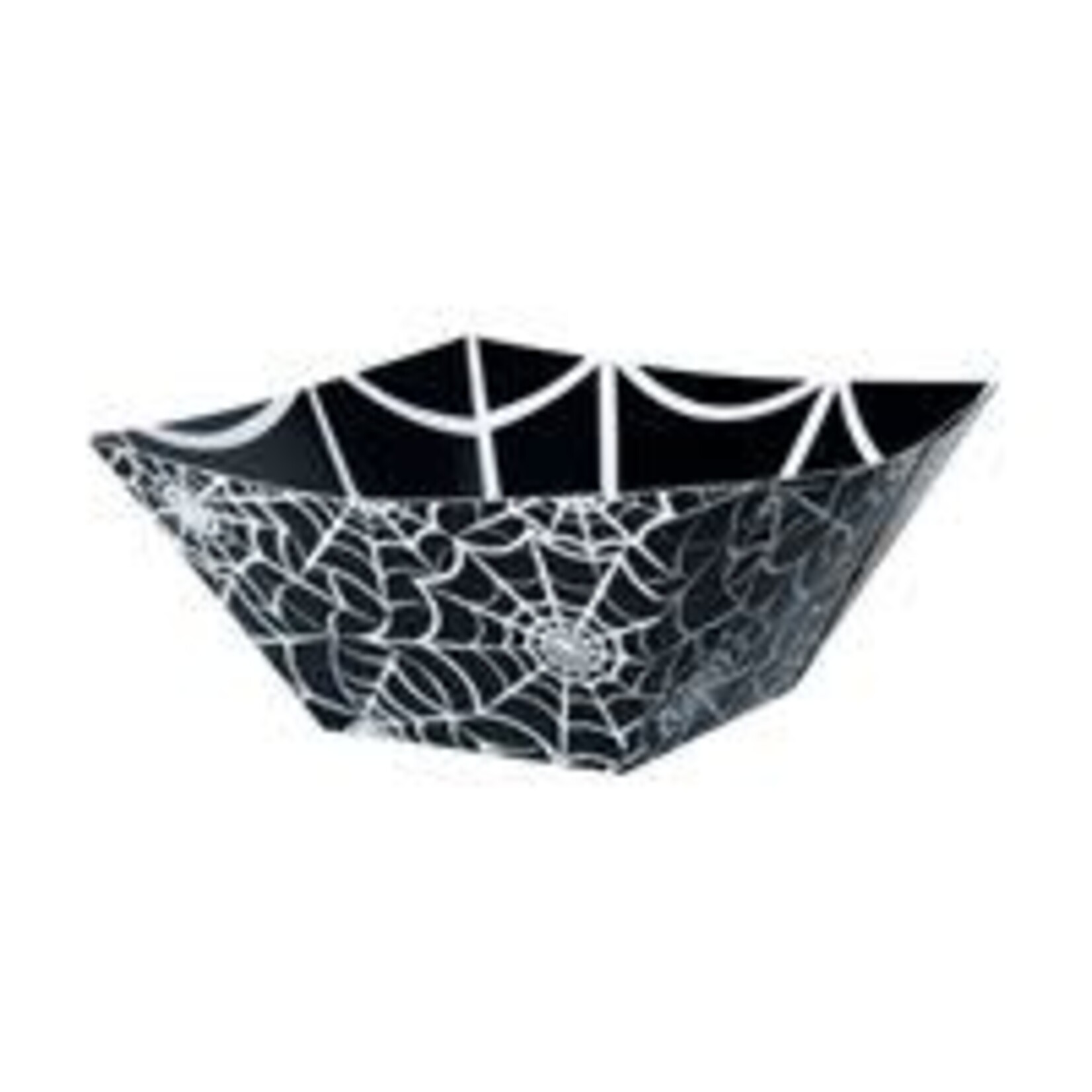 unique 10" Spider Web Square Paper Serving Bowl - 1ct.