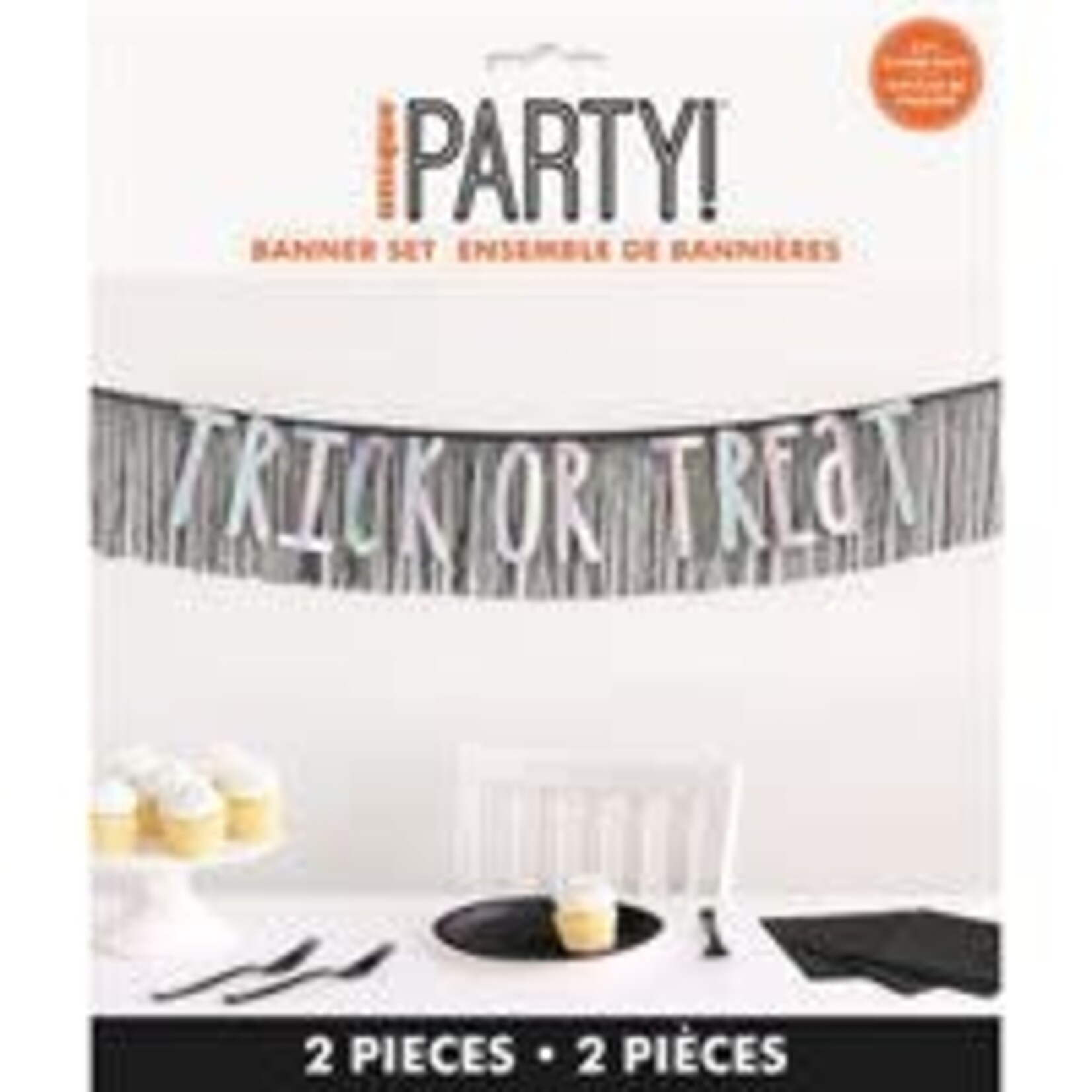 unique 5' Trick or Treat Fringe Banner - 2ct.