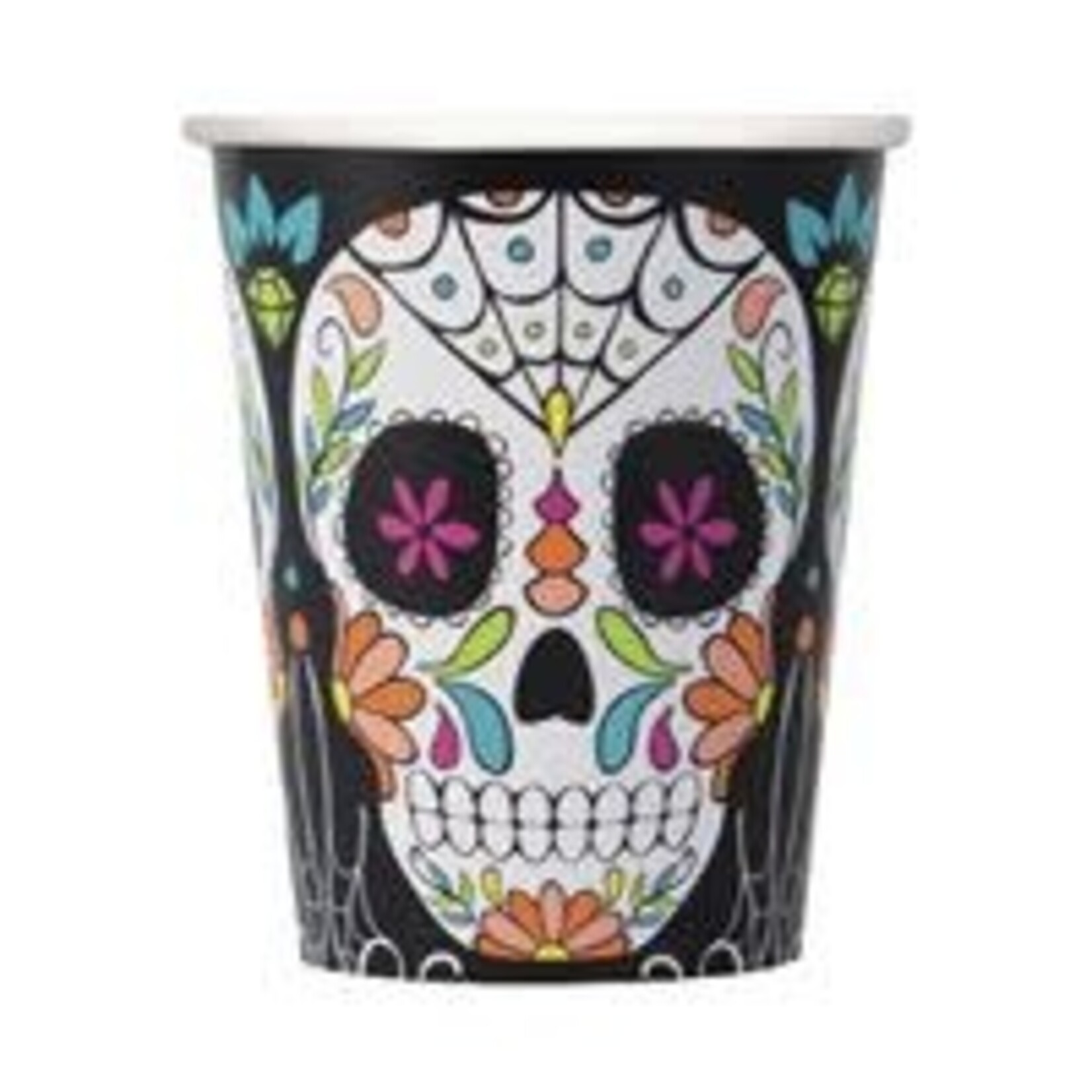 unique 9oz. Day Of The Dead Paper Cups - 8ct.