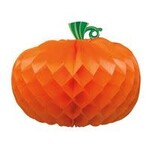 unique 11" Pumpkin Honeycomb Centerpiece - 1ct.