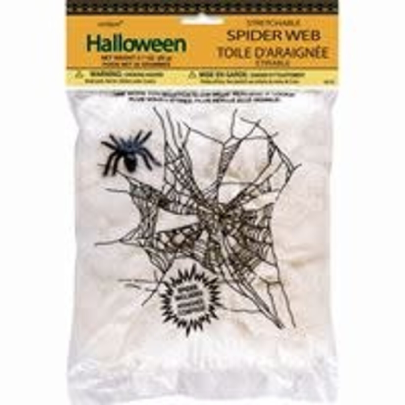 unique Stretchable Spider Web w/ Spider - 1ct. (0.7oz.)