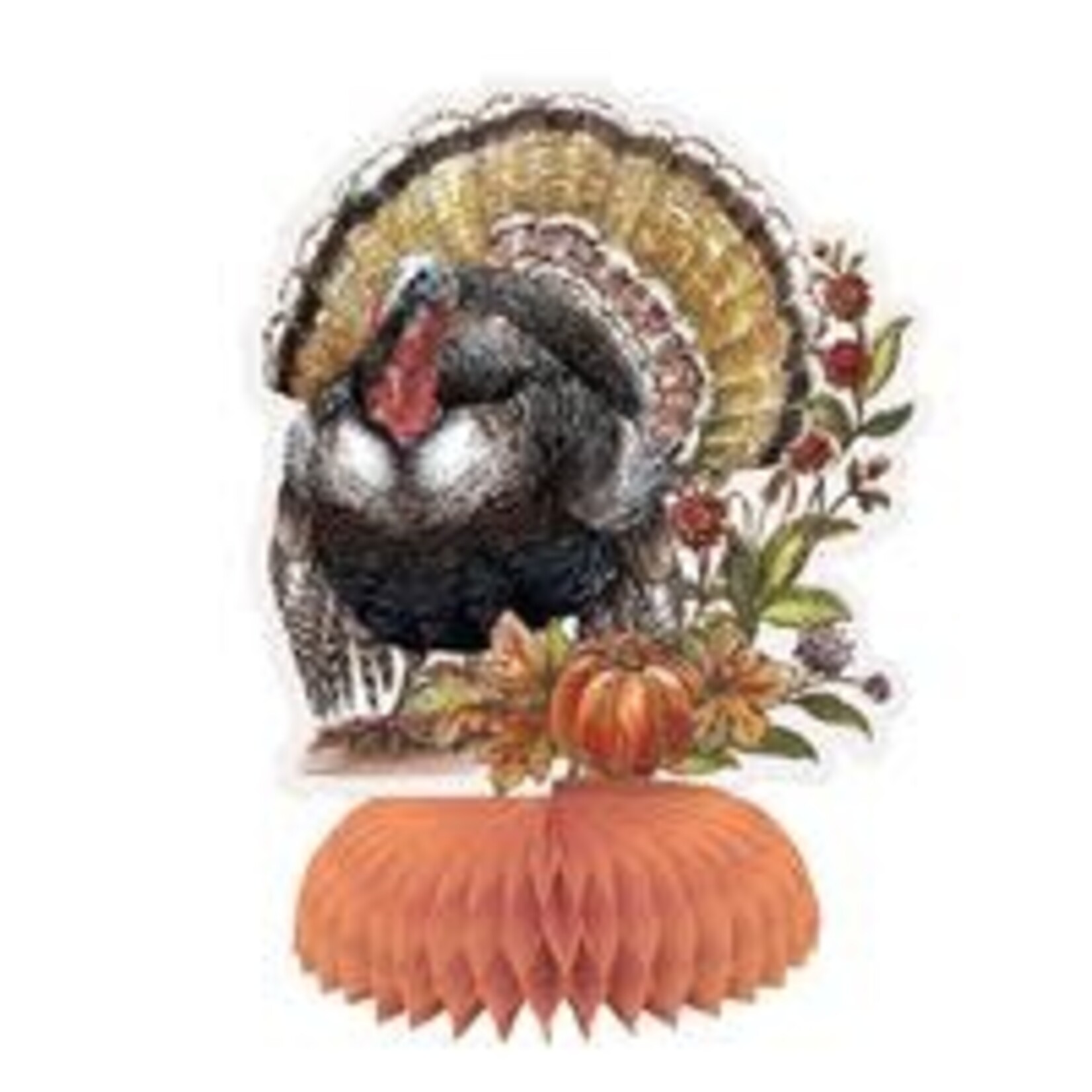 unique 6" Traditional Turkey Honeycomb Centerpiece - 4ct.