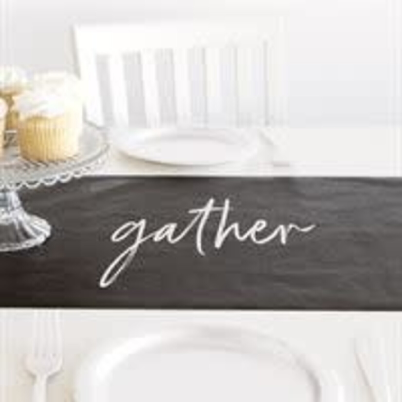 unique 10' Modern Chalk Board Table Runner w/ Chalk - 1ct.