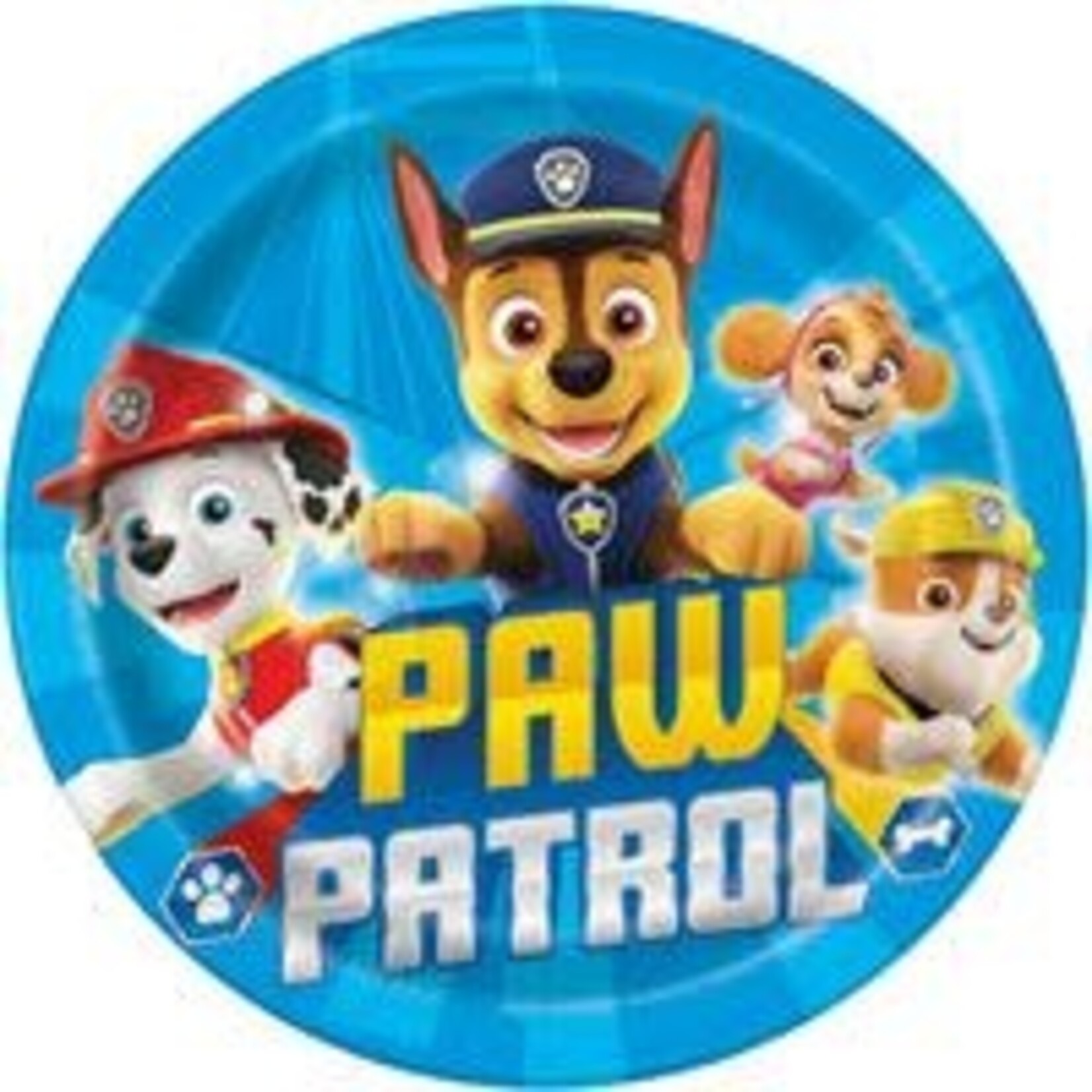 unique 9" Paw Patrol Plates - 8ct.