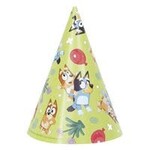 unique Bluey Birthday Party Hats - 8ct.