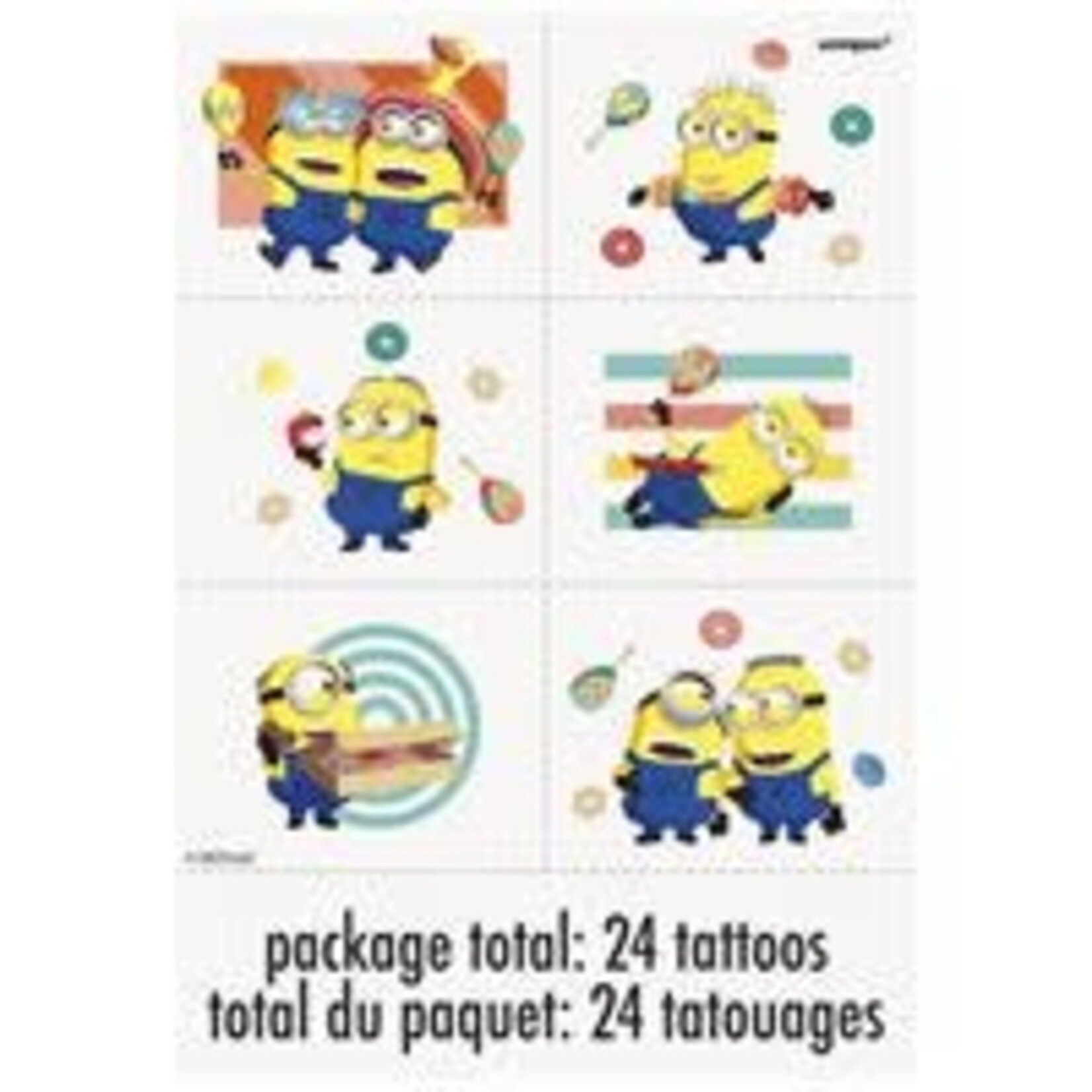 unique Despicable Me Tattoos - 24ct.