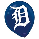 Amscan 12" Detroit Tigers Latex Balloons - 6ct. (Helium Not Included)