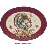 Creative Converting Traditional Turkey Oval Serving Platter - 1ct. (10"  x 13")