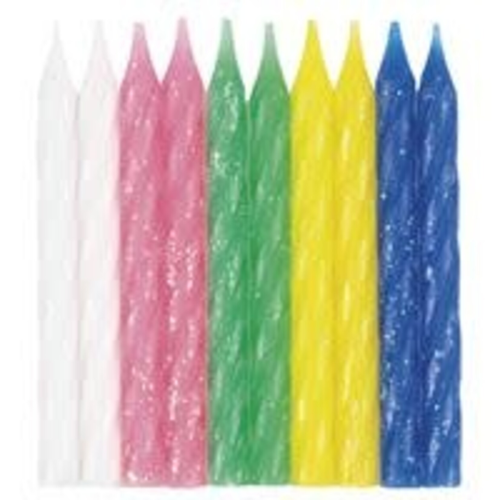 unique Glitter Birthday Candles - 20 ct