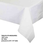 Better than Linen White "Better Than Linen" Rectangle Tablecloth - 1ct. (50" x 108")
