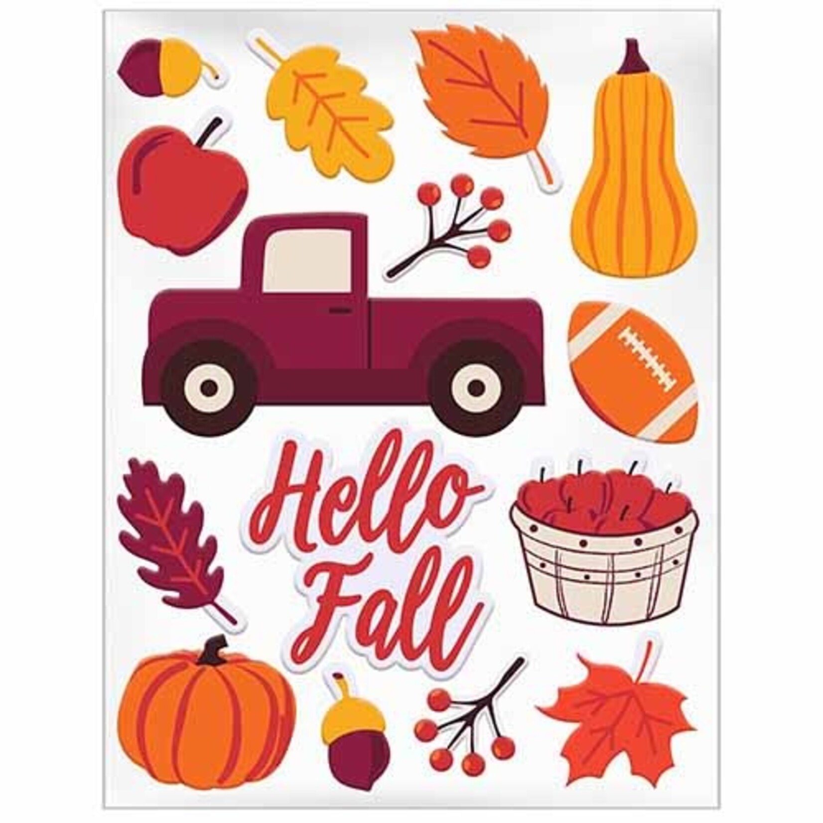Amscan Fall Gel Window Clings - 15ct.