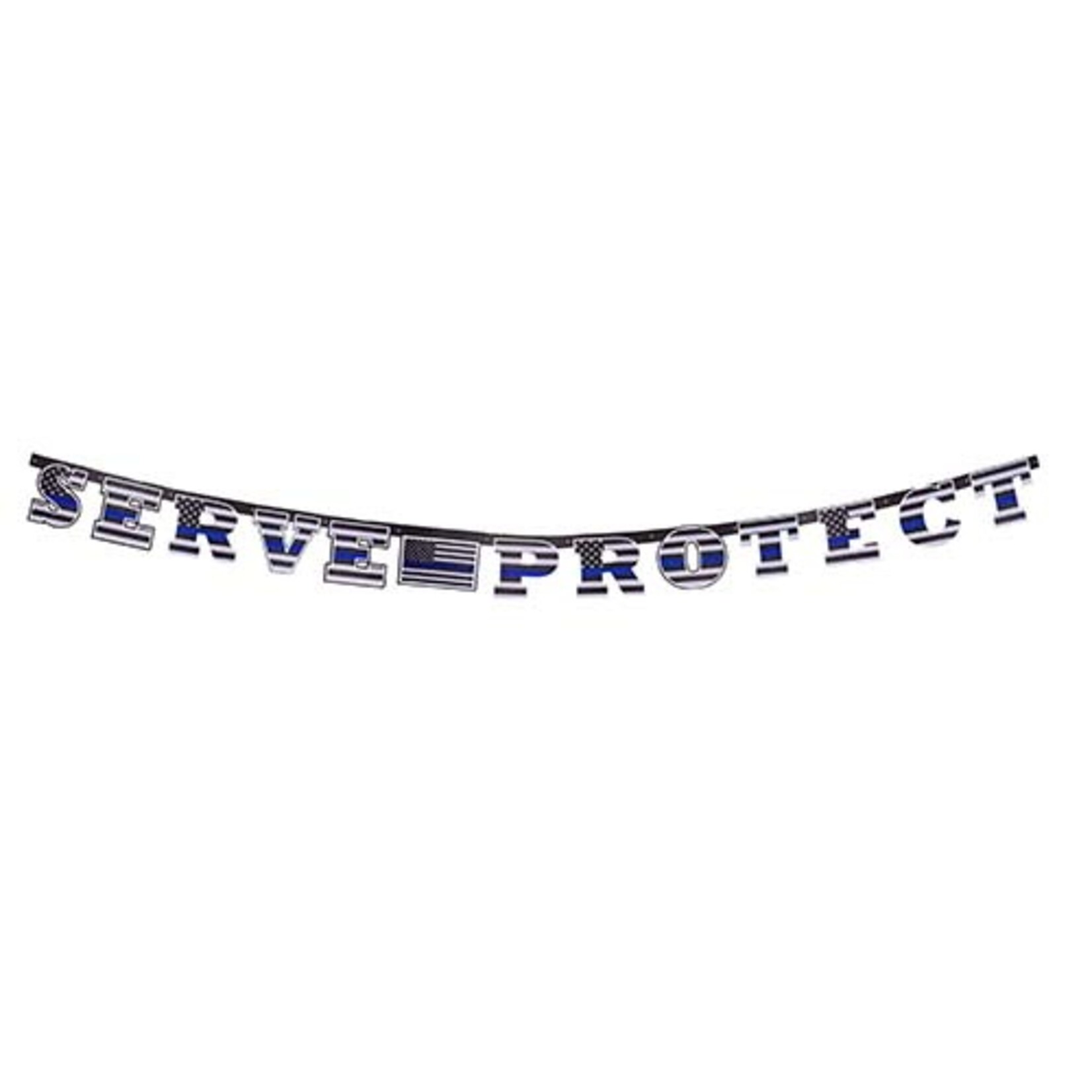 Havercamp 9' Serve & Protect Police Banner - 1ct.