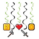 Creative Converting Gaming Party Hanging Dizzy Danglers - 5ct.