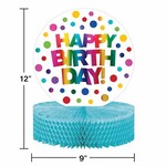 Creative Converting Rainbow Foil Honeycomb Centerpiece - 1ct.