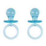 unique 2" Baby Blue Pacifier Favors - 4ct.