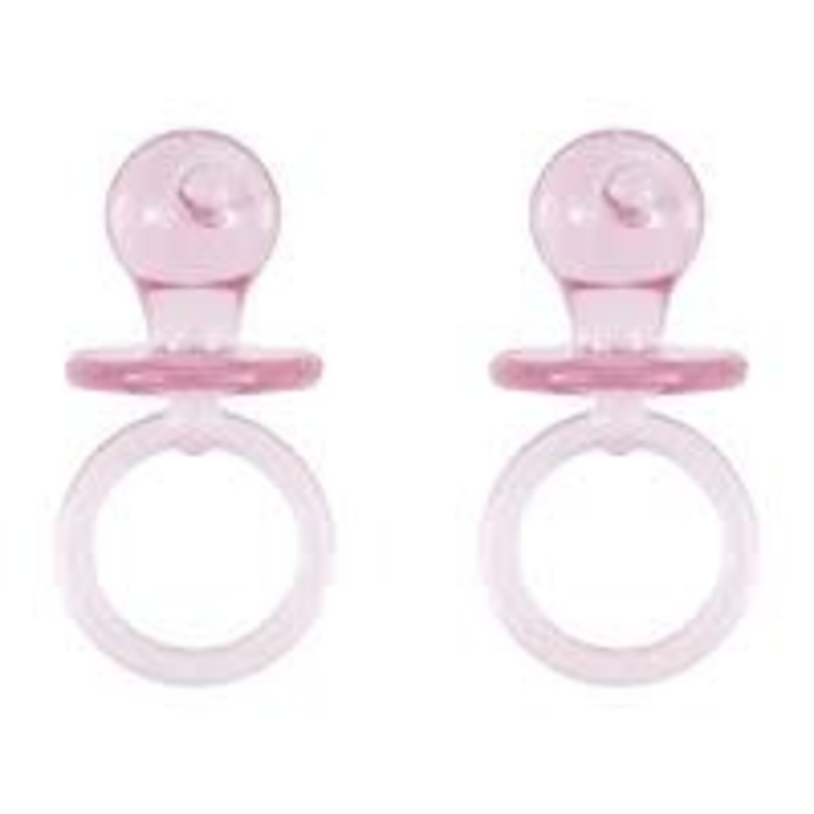 unique 2" Light Pink Baby Pacifier Favors - 4ct.