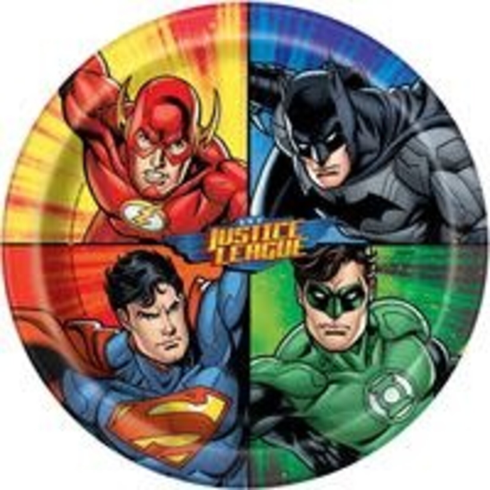 unique 9" Justice League Dinner Plates - 8ct.