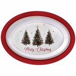 Amscan Traditional Christmas Serving Platter - 1ct. (20" x 14")