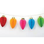 Amscan 18" Christmas Light Honeycomb Garland - 1ct. (96" Long)