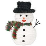 Amscan 10" Christmas Tinsel Snowman Decoration - 1ct.