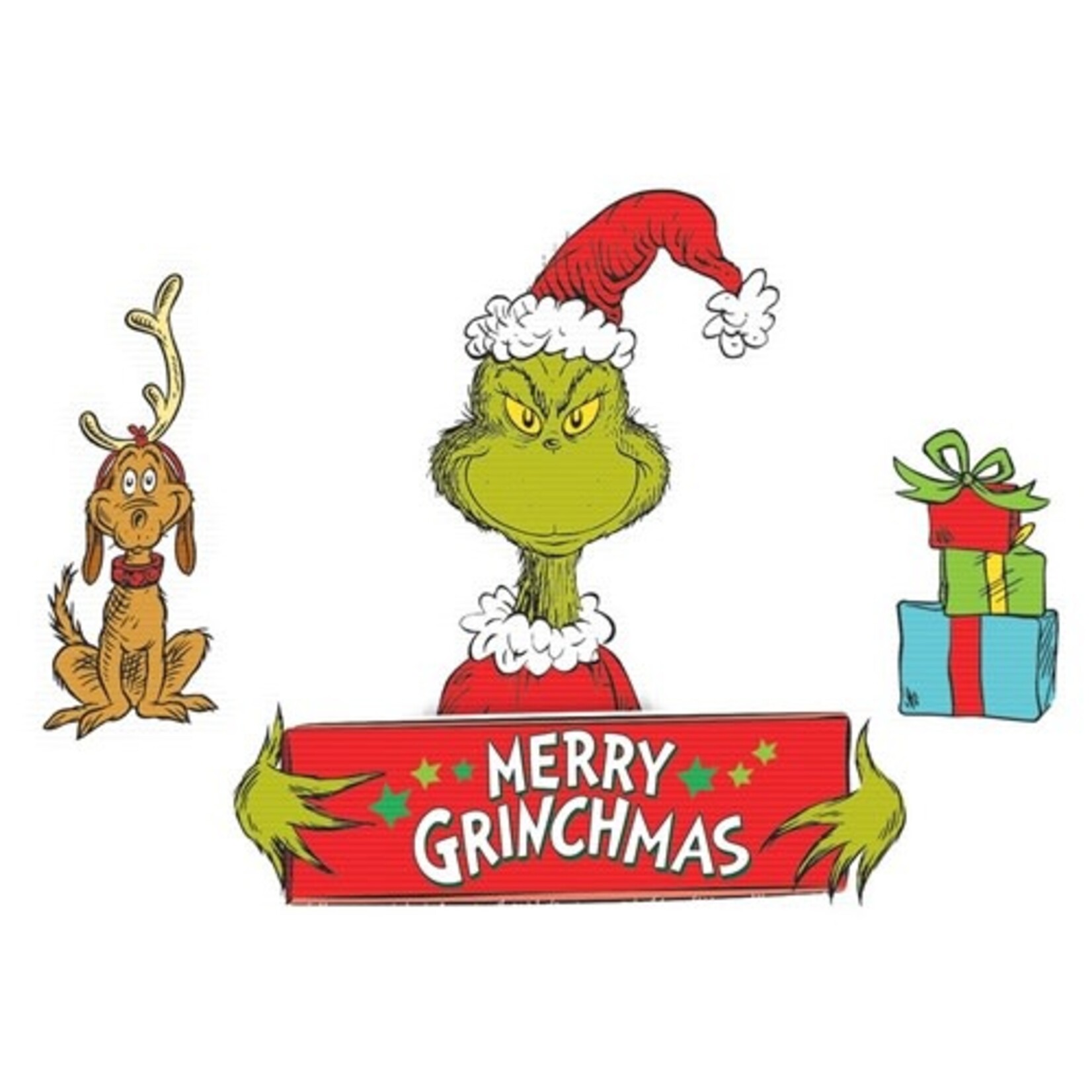 Amscan Traditional Grinch Christmas Lawn Signs - 4ct.