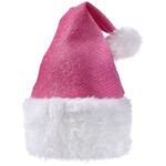 Amscan Pink Deluxe Adjustable Santa Hat - 1ct.