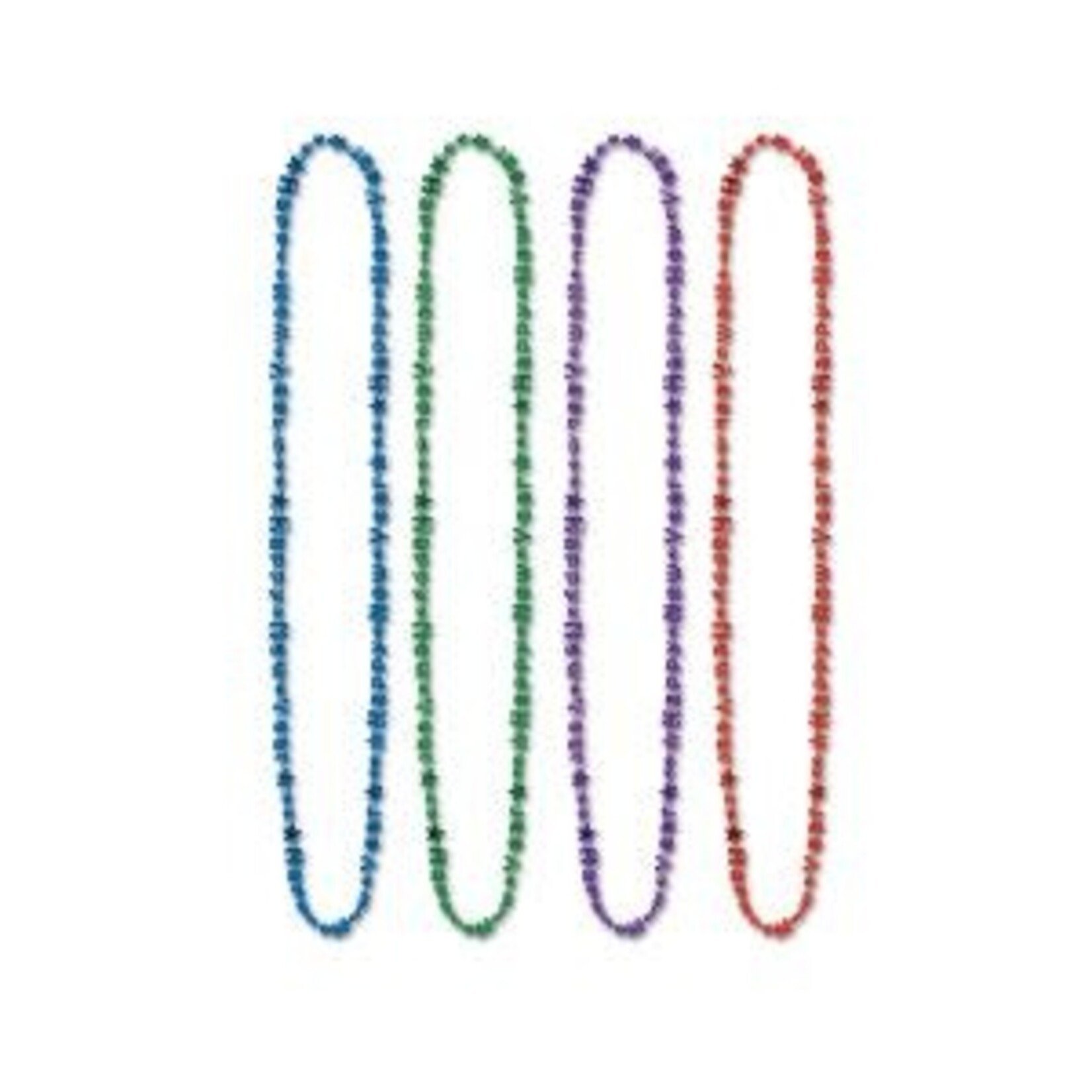 Beistle Happy New Year Beads - 1ct. (Asst. Colors)