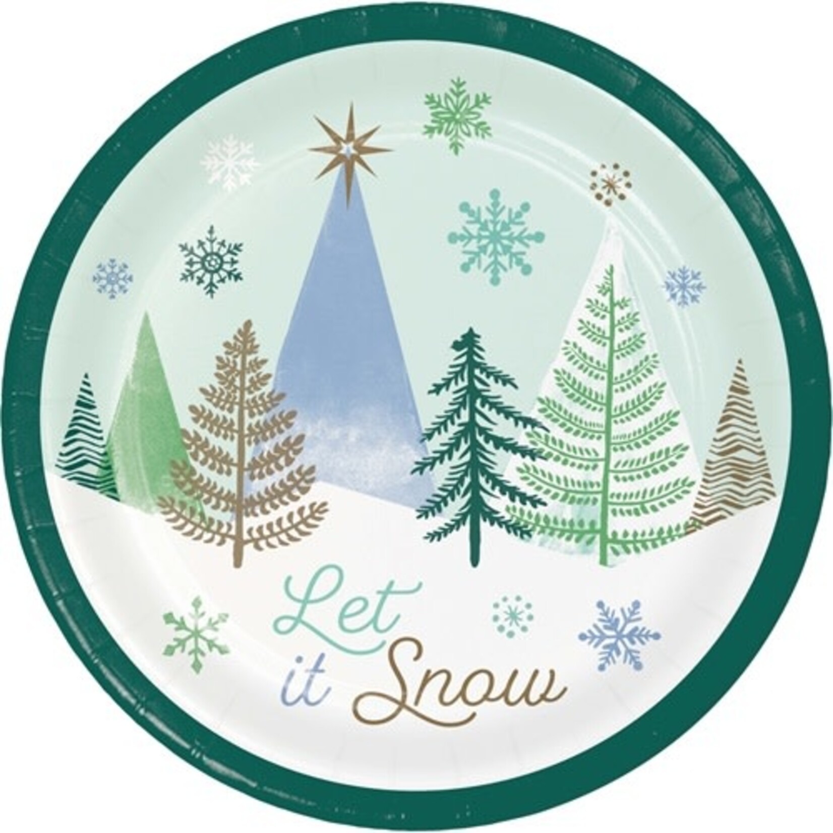 Creative Converting 7" Winter Wonderland Paper Plates - 8ct.
