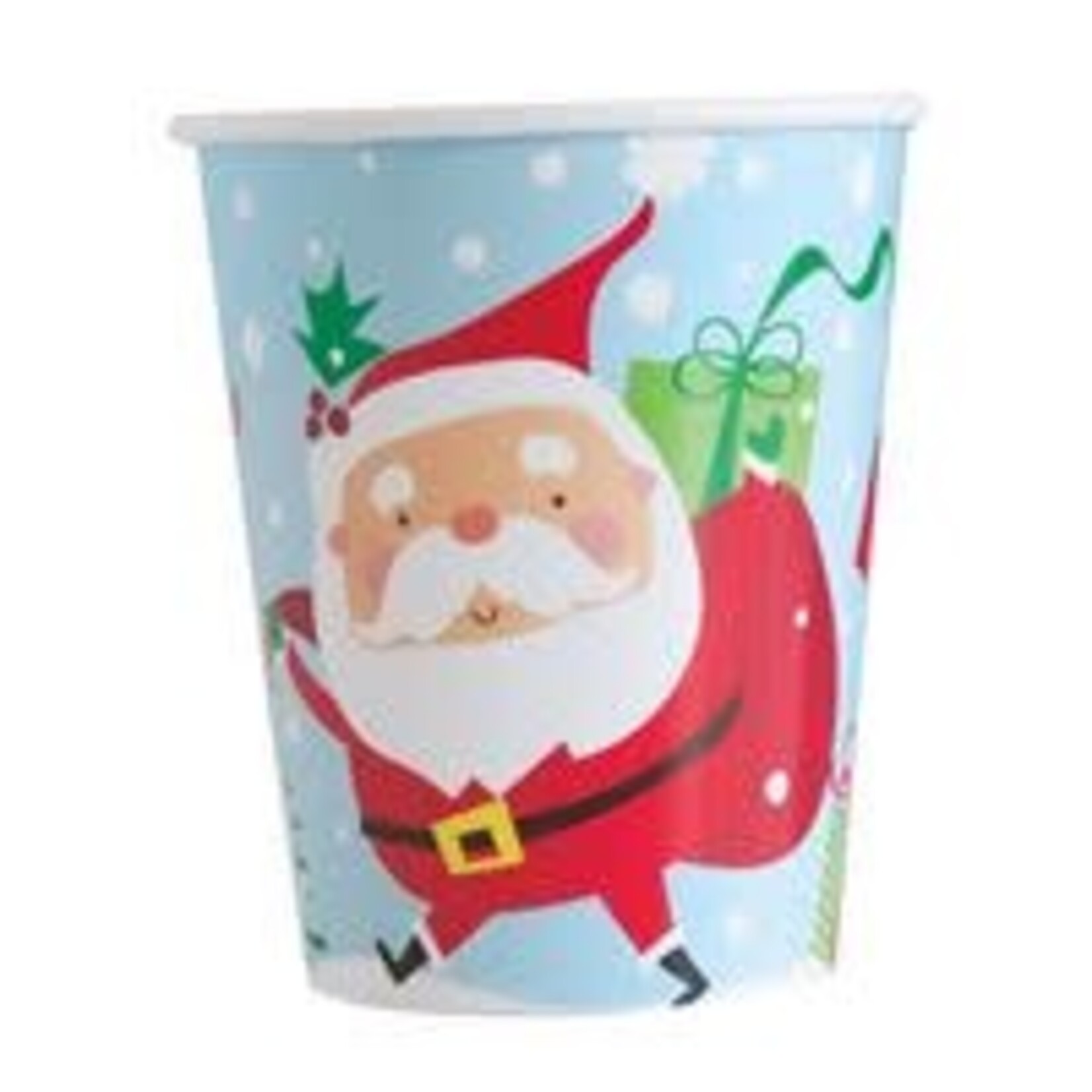 unique 9oz. Colorful Santa Paper Cups - 8ct.