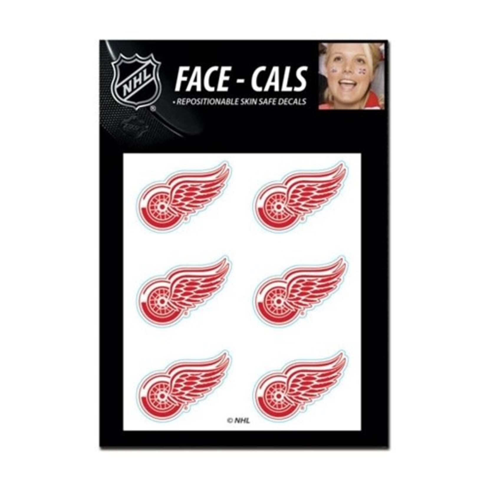 Wincraft Inc. Detroit Red Wings Face Decals - 6ct.