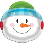 Creative Converting 14" Snowman Head Cookie Tray - 1ct.