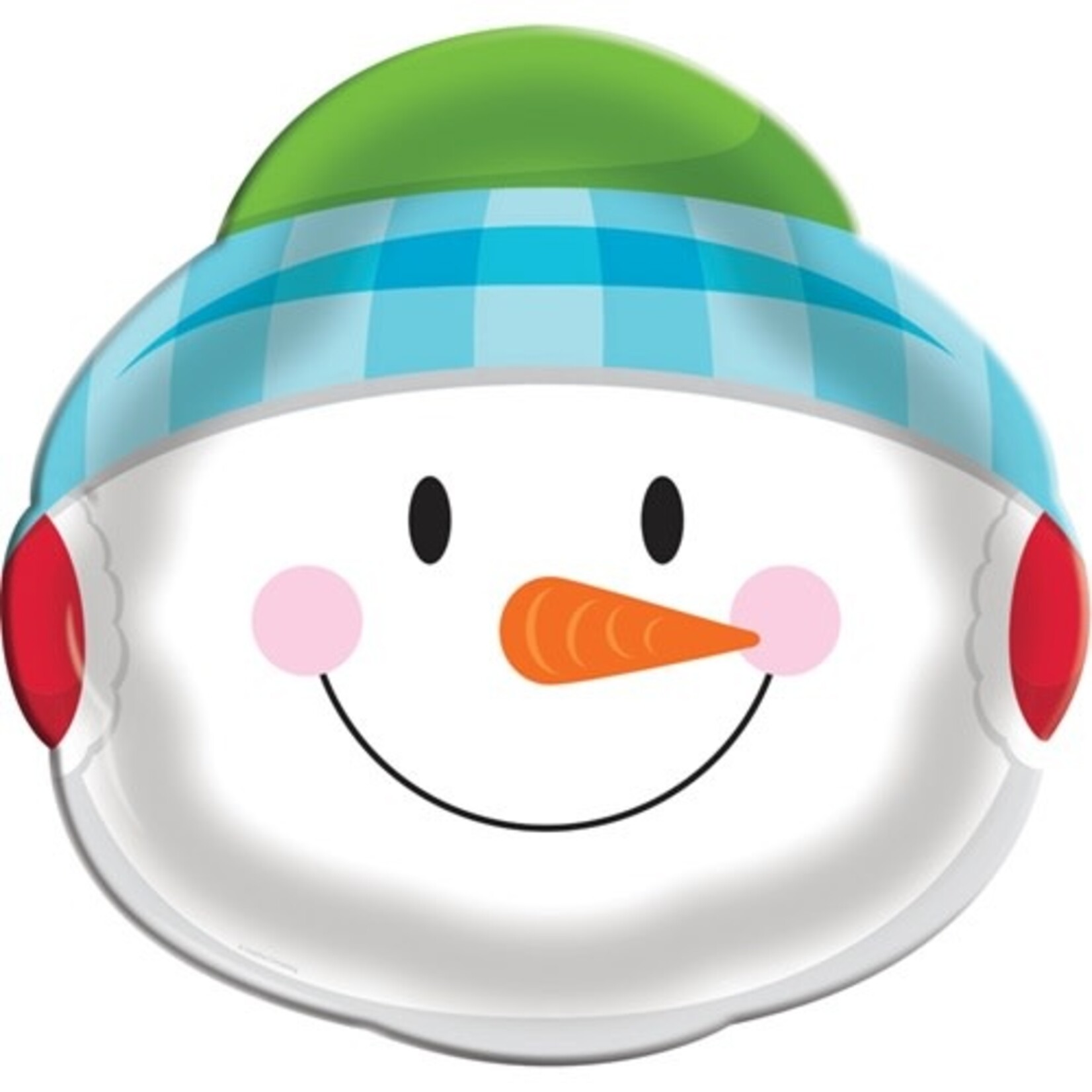 Creative Converting 14" Snowman Head Cookie Tray - 1ct.
